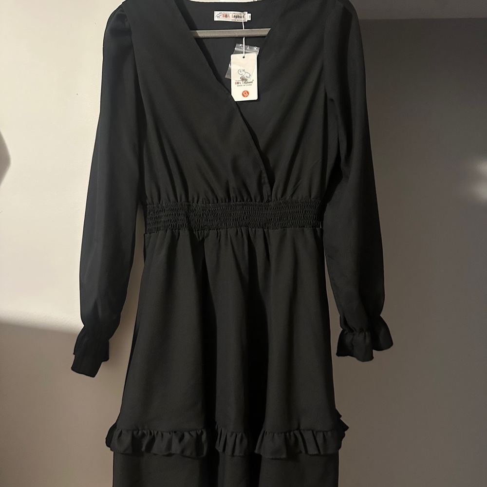 Elegant Black Mini Dress